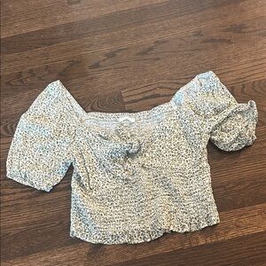 Lush Off-Shoulder Leopard Print Blouse